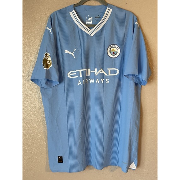 Puma Other - Men's 3XL NWOT Manchester City Kevin De Bruyne #17 Puma 2023/24 Home Jersey Blue